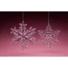 Pack Of 24 Clear Snowflake Christmas Hanging Ornament 12.5" 1 Pack Of 24 Clear Snowflake Christmas Hanging Ornament 12.5" -Ornaments Store dice 10846 28857.1588393950