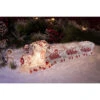 10.75" Clear And Red LED Lighted Glitter Train Set Glass Tabletop Decor -Ornaments Store dice 10851 27137.1588406040