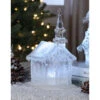 Set Of 2 Clear Wide Church Christmas LED Lighted Tabletop Decor 9.75" 2 Set Of 2 Clear Wide Church Christmas LED Lighted Tabletop Decor 9.75" -Ornaments Store dice 98438 79634.1588406041