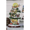 Set Of 2 LED Lighted And Musical Christmas Tree House Village Decorations - 12.5" -Ornaments Store dice 99188 84984.1587645155