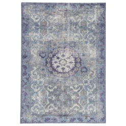 Christmas Central 9' X 13' Purple And Beige Traditional Hand Knotted Area Throw Rug