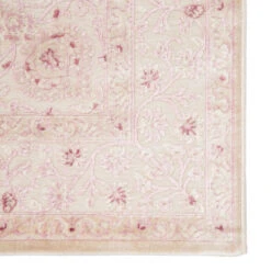 Christmas Central 2.5' X 8' Pink And White Contemporary Rectangular Area Throw Rug Runner -Ornaments Store djri rug139836 4 67930.1587644008