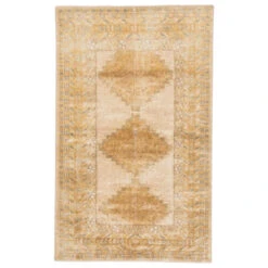 Christmas Central 8' X 10' Mustard Yellow And Gray Traditional Rectangular Area Throw Rug -Ornaments Store djri rug141960 1 11741.1665260246