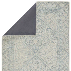 Christmas Central 5' X 8' Blue And Gray Carmen Hand Tufted Wool Area Throw Rug -Ornaments Store djri rug145482 3 23137.1664466677