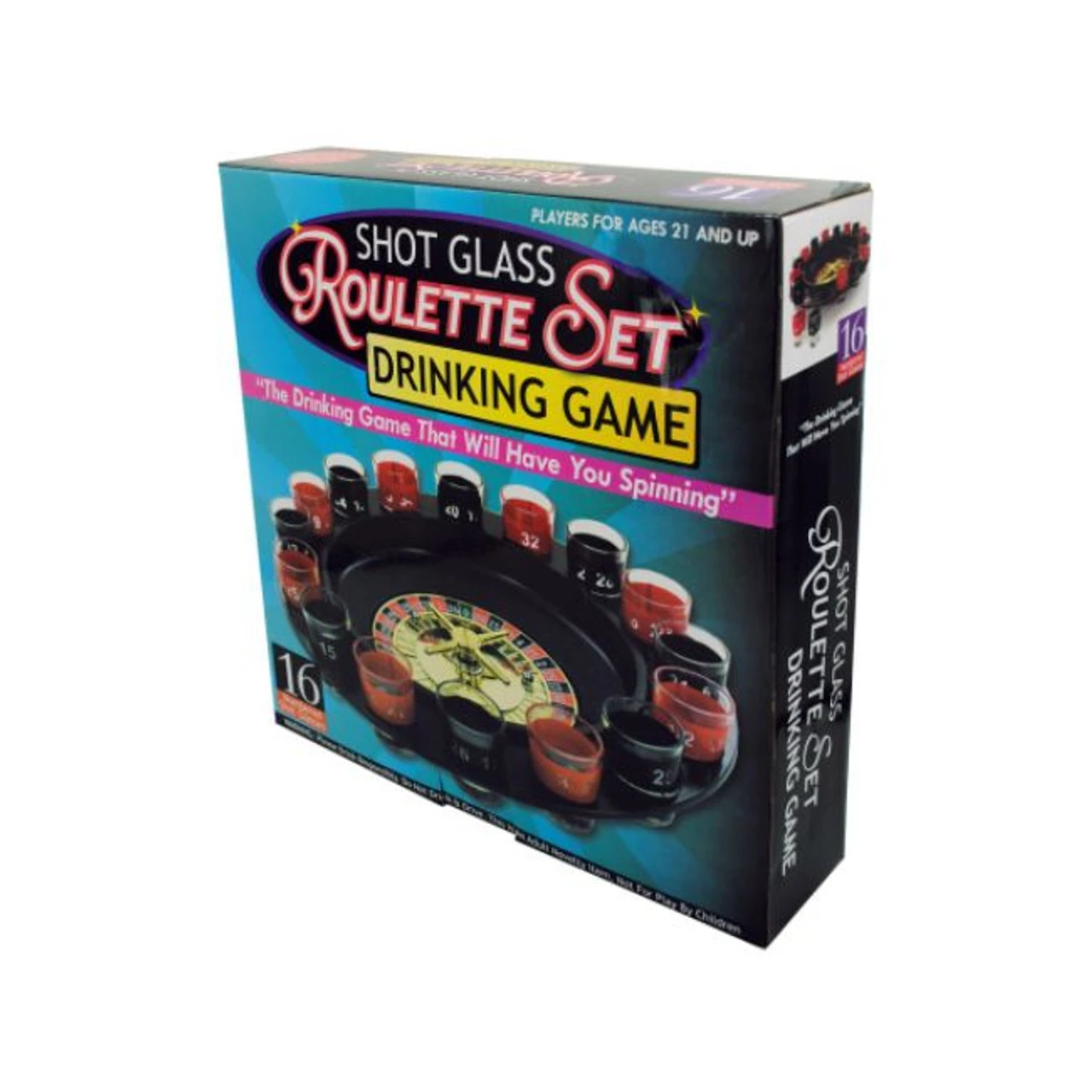 Black And Red Roulette 16-Piece Shot Glass Drinking Game Set 3 Black And Red Roulette 16-Piece Shot Glass Drinking Game Set