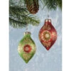 Set Of 6 Green And Red Onion Indent Hanging Christmas Ornaments 3.5" -Ornaments Store dlow sn7493 39252.1588371470