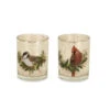 Set Of 6 Beige Cardinal And Chickadee Glass Votive Holders 5" 2 Set Of 6 Beige Cardinal And Chickadee Glass Votive Holders 5" -Ornaments Store dmel2073241 05702.1588370862