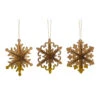 Club Pack 12 Brown 3-D Snowflake Christmas Hanging Ornaments 5" -Ornaments Store dmel2073248 92690.1588405771