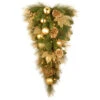 36" Lighted Golden Colored And Green Christmas Tree Topper - Clear Lights -Ornaments Store dnat20dc13 109l 3s 98798.1588357282