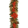 Christmas Central 9' X 12" Pre-Lit Decorative Home Spun Artificial Christmas Garland - Clear Lights -Ornaments Store dnat20dc13 111l 9b 02081.1588371465