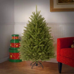 Christmas Central 4.5’ Dunhill Fir Artificial Christmas Tree - Unlit -Ornaments Store dnat20duh 45 25766.1686144238