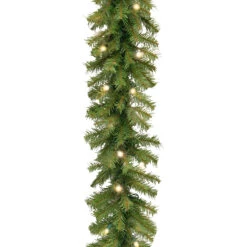 9' X 10" Pre-Lit B/O Norwood Fir Artificial Christmas Garland – Dual-Color LED Lights