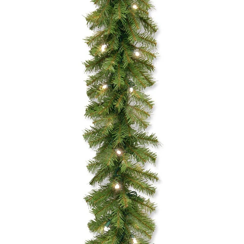 9' X 10 B And O Pre-Lit Norwood Fir Artificial Christmas Garland – Warm White LED Lights 5 9' X 10 B And O Pre-Lit Norwood Fir Artificial Christmas Garland – Warm White LED Lights - Image 3