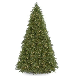 Christmas Central 12โ Pre-Lit Full Jersey Fraser Artificial Christmas Tree, Clear Lights