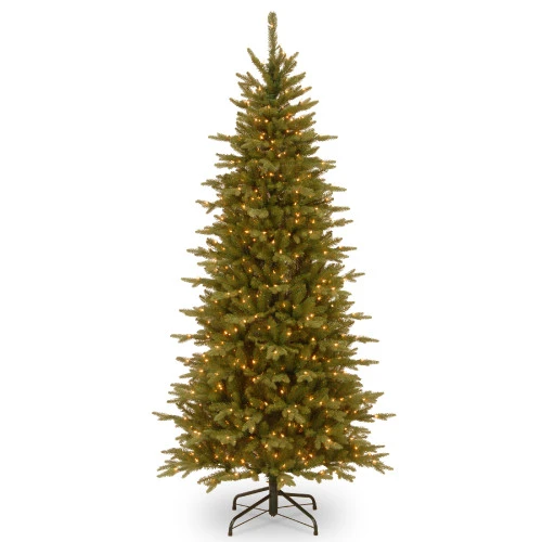 Christmas Central 7.5’ Pre-Lit Slim Sierra Spruce Artificial Christmas Tree, Clear Lights 3 Christmas Central 7.5’ Pre-Lit Slim Sierra Spruce Artificial Christmas Tree, Clear Lights