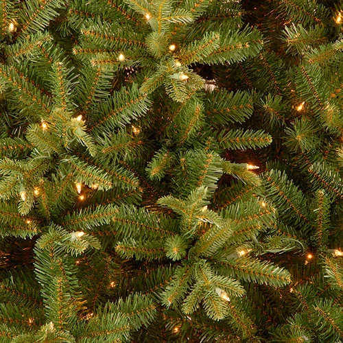 Christmas Central 9' Pre-Lit Slim Tiffany Fir Artificial Christmas Tree, Clear Lights 4 Christmas Central 9' Pre-Lit Slim Tiffany Fir Artificial Christmas Tree, Clear Lights - Image 2