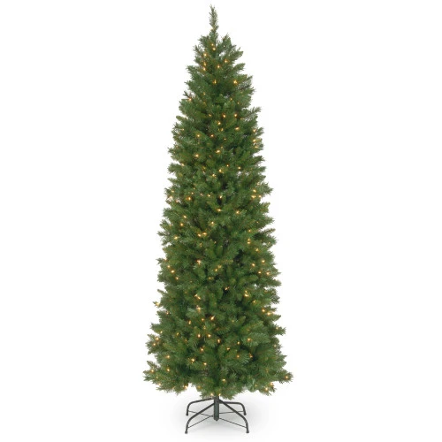 Christmas Central 6.5’ Pre-Lit Pennington Fir Pencil Artificial Christmas Tree, Clear Lights 3 Christmas Central 6.5’ Pre-Lit Pennington Fir Pencil Artificial Christmas Tree, Clear Lights