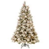 Christmas Central 7.5’ Pre-Lit Snowy Bedford Pine Artificial Christmas Tree, White Lights 2 Christmas Central 7.5’ Pre-Lit Snowy Bedford Pine Artificial Christmas Tree, White Lights -Ornaments Store dnat20sbe1 309 75 91333.1588398497