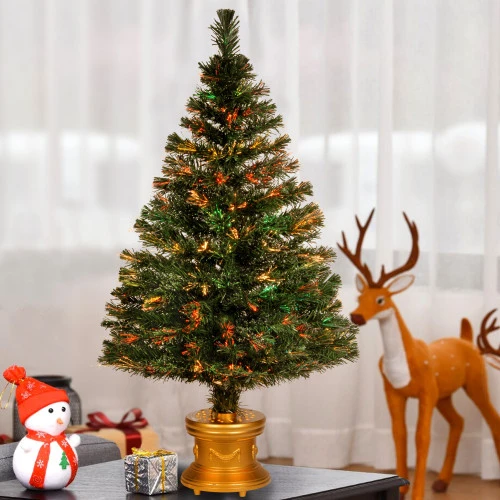 48" Green Fireworks Evergreen Christmas Tree Tabletop Decor 4 48" Green Fireworks Evergreen Christmas Tree Tabletop Decor - Image 2