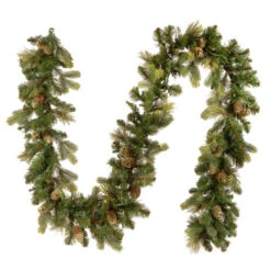 Christmas Central 9' X 6" Pre-Lit Carolina Pine Artificial Christmas Garland, Clear Lights -Ornaments Store dnat cap3 306 9a 1 4 29012.1664639663
