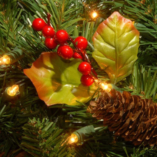 9' X 10" Pre-Lit Classical Collection Artificial Christmas Garland – Clear Lights 5 9' X 10" Pre-Lit Classical Collection Artificial Christmas Garland – Clear Lights - Image 3