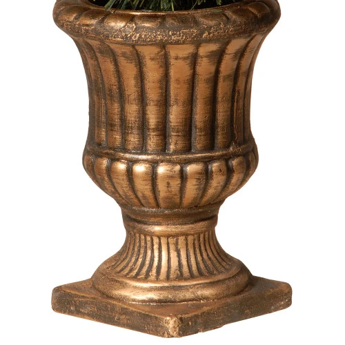 4.5' Pre-Lit Cashmere Cone Artificial Christmas Tree - Clear Lights 4 4.5' Pre-Lit Cashmere Cone Artificial Christmas Tree - Clear Lights - Image 2