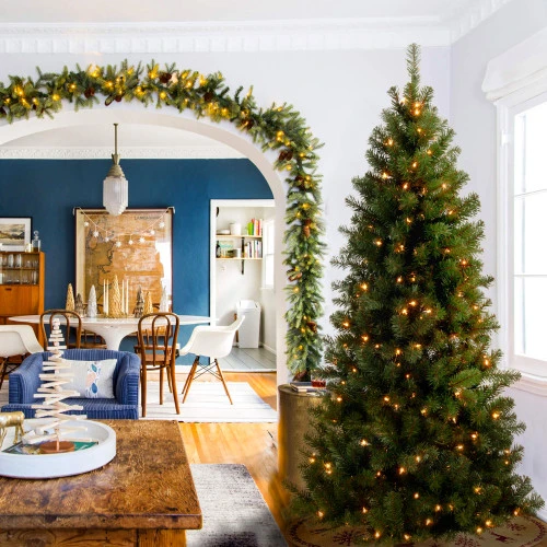 Christmas Central 6’ Pre-Lit Canadian Grande Fir Artificial Christmas Tree – Clear Lights 4 Christmas Central 6’ Pre-Lit Canadian Grande Fir Artificial Christmas Tree – Clear Lights - Image 2