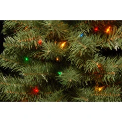 6’ Pre-Lit Canadian Grande Fir Artificial Christmas Tree - Multi-Color Lights