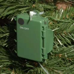 Christmas Central 36" Pre-lit Crestwood Spruce Mailbox Cover With Silver Bristle, Warm White LED Lights -Ornaments Store dnat cw7 300 3m b1 4 27211.1671613405