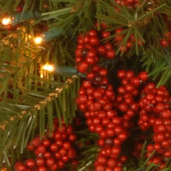 Christmas Central 24" Pre-Lit B/O LED Valley Pine Artificial Christmas Wreath – Warm White Lights -Ornaments Store dnat dc13 157 24wb 1 3 09956.1651942251