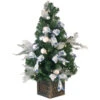 Christmas Central 4' Pre-Lit Silver Ornamented Artificial Christmas Tree - Clear Lights -Ornaments Store dnat dc13 309 40 83411.1587645159