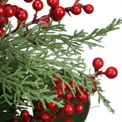 Christmas Central 9' X 14" Pre-Lit Pine Cones And Berry Embellished Artificial Christmas Garland - Clear Lights -Ornaments Store dnat dc13 310 9c 3 77907.1587645162