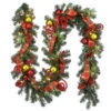 9' X 14" Pre-Lit Curled Sprigs Artificial Christmas Garland - Clear Lights