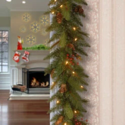 6' X 12" Pre-Lit Long Needle Pine Cone Artificial Christmas Garland– Clear Lights -Ornaments Store dnat dc3 178l 6b 2 14288.1631812642