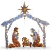 Christmas Central 72" White And Brown LED Lights Nativity Scene Christmas Tabletop Decor -Ornaments Store dnat df 250001u 53121.1587645160