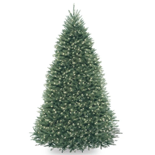 9' Pre-Lit Dunhill Blue Fir Hinged Artificial Christmas Tree - Clear Lights 3 9' Pre-Lit Dunhill Blue Fir Hinged Artificial Christmas Tree - Clear Lights