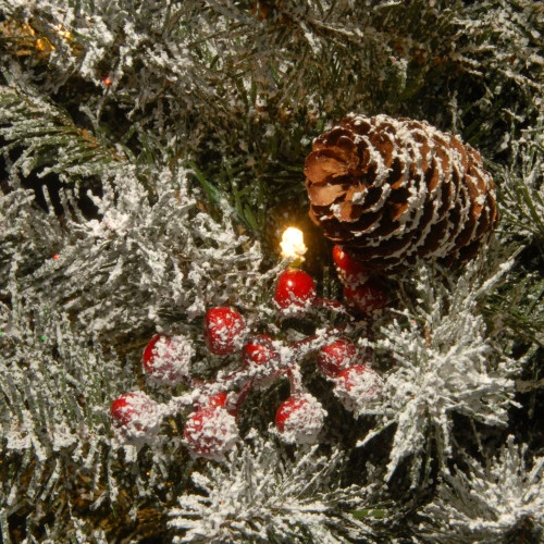 Christmas Central 4.5" Dunhill Fir Slim Artificial Christmas Tree - Clear Lights 5 Christmas Central 4.5" Dunhill Fir Slim Artificial Christmas Tree - Clear Lights - Image 3