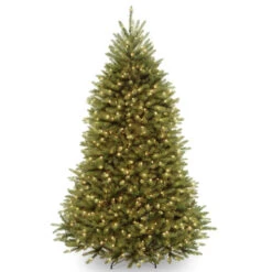 Christmas Central 7.5' Pre-Lit Green Dunhill Fir Artificial Christmas Tree - Clear Lights