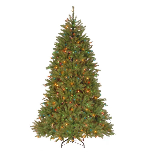 7.5' Medium Profile Dunhill Fir Artificial Christmas Tree - Multi-Color Lights 3 7.5' Medium Profile Dunhill Fir Artificial Christmas Tree - Multi-Color Lights