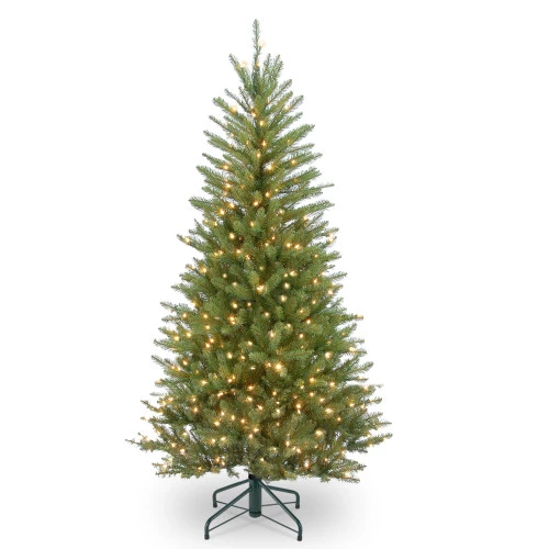Christmas Central 4.5' Pre-lit Dunhill Fir Slim Artificial Christmas Tree – Clear Lights 3 Christmas Central 4.5' Pre-lit Dunhill Fir Slim Artificial Christmas Tree – Clear Lights