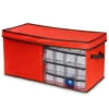 25" Red And Black Solid Christmas Ornament Storage Bag -Ornaments Store dnat dy16 77016 1 1 51266.1587645162
