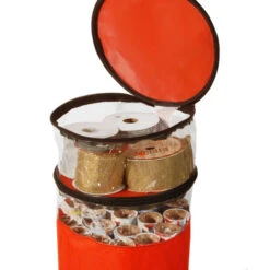 45" Red Solid Round Gift Wrap And Christmas Ornament Storage Bag 9 45" Red Solid Round Gift Wrap And Christmas Ornament Storage Bag -Ornaments Store dnat dy16 77020 1 3 55925.1631811755