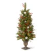 Christmas Central 4’ Pre-Lit Frosted Pine And Berry Artificial Christmas Tree, Clear Lights 2 Christmas Central 4’ Pre-Lit Frosted Pine And Berry Artificial Christmas Tree, Clear Lights -Ornaments Store dnat fpb 306 40 1 92968.1640820176