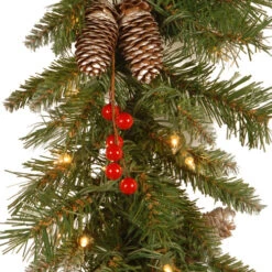 Christmas Central 9' X 10" Pre-Lit Frosted Berry Artificial Christmas Garland, Clear Lights -Ornaments Store dnat frb 9glo 1 3 27061.1664467288