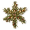 Christmas Central 32" Pre-lit Frosted Berry Snowflake Artificial Christmas Teardrop Swag, LED Lights -Ornaments Store dnat frb3 300 32s bc 1 92610.1631812664