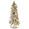 Christmas Central 2' Pre-Lit Snowy Downswept Artificial Christmas Tree, Clear Lights -Ornaments Store dnat ftdf1 24alo 1 1 30561.1631810848