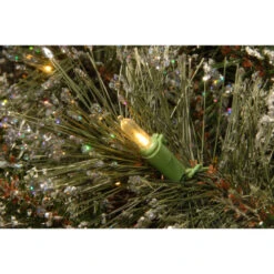 Christmas Central 9' Pre-Lit Glittery Bristle Pine Christmas Garland, Clear Lights -Ornaments Store dnat gb3 300 9a 1 2 98896.1631812682
