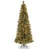 Christmas Central 7.5’ Pre-Lit Glittery Bristle Pine Artificial Christmas Tree, Clear Lights -Ornaments Store dnat gb3 304 75 1 31254.1631812962