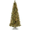 Christmas Central 6.5’ Pre-Lit Glittery Bristle Artificial Christmas Tree, White LED Lights -Ornaments Store dnat gb3 319 65 1 98666.1670489783