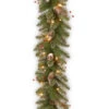 Christmas Central 9' X 10" Pre-Lit Glittery Mountain Spruce Artificial Christmas Garland, Clear Lights 1 Christmas Central 9' X 10" Pre-Lit Glittery Mountain Spruce Artificial Christmas Garland, Clear Lights -Ornaments Store dnat glm1 300 9a 1 1 20845.1631812945